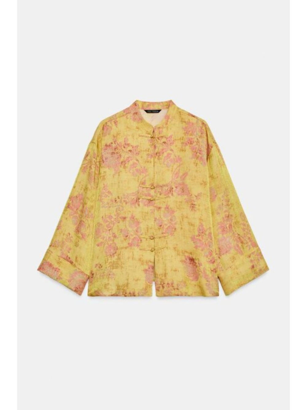 ZARA FLORAL PRINT FROG FASTENING SHIRT 7039/353/330